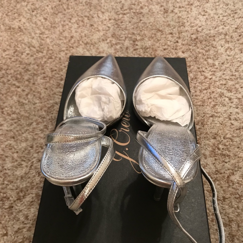 Elise Metallic Ankle-Wrap Pumps